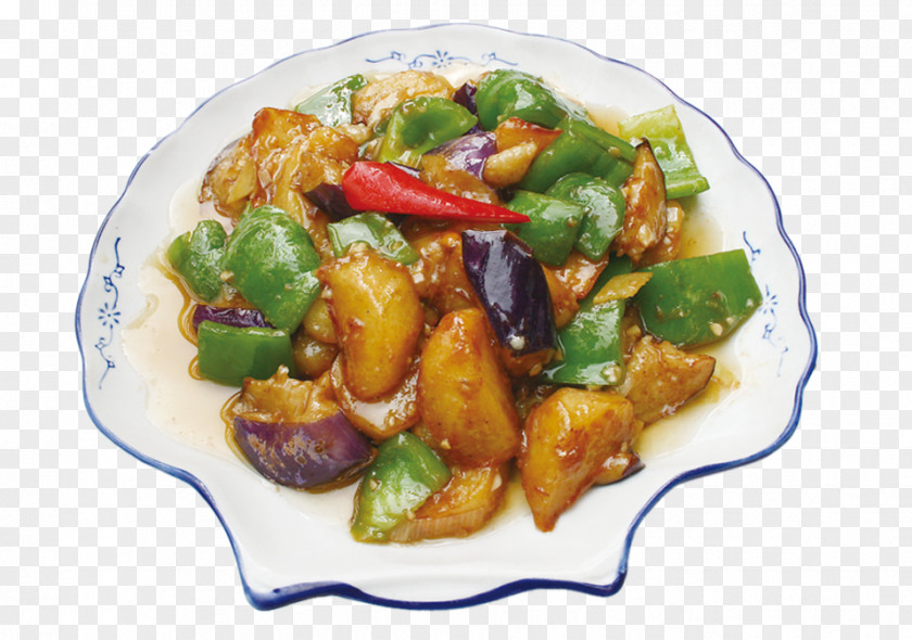 Braised Sam Sun Di San Xian Chinese Cuisine Food Vegetable Umami PNG