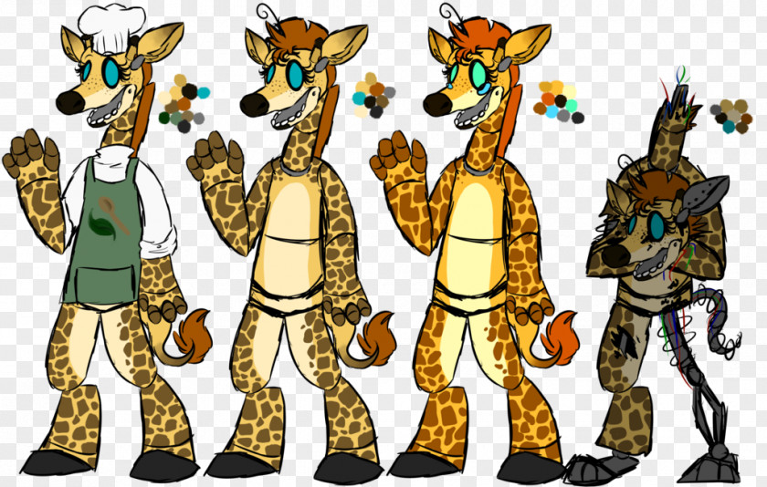 Giraffe African Wild Dog Five Nights At Freddy's Animatronics PNG