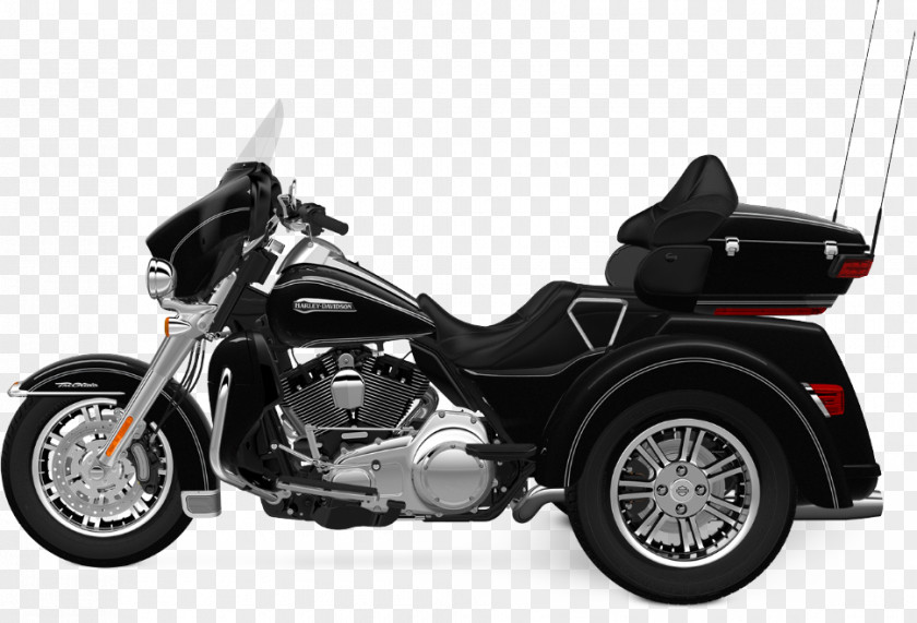 Motorcycle Harley Davidson Road Glide Harley-Davidson Tri Ultra Classic Motorized Tricycle PNG