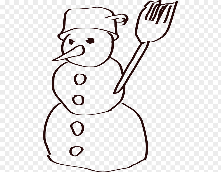 Snowman Coloring Book Drawing Clip Art PNG