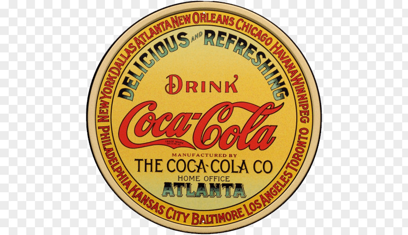 Vintage Circular Coca Cola Sign PNG Sign, Coca-Cola Atlanta logo clipart PNG