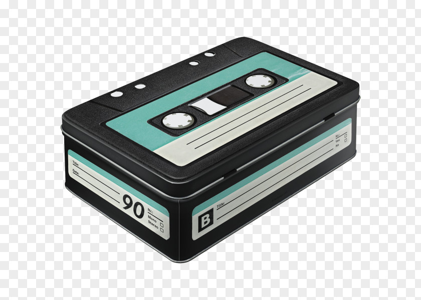 Box Sheet Metal Compact Cassette Tin PNG