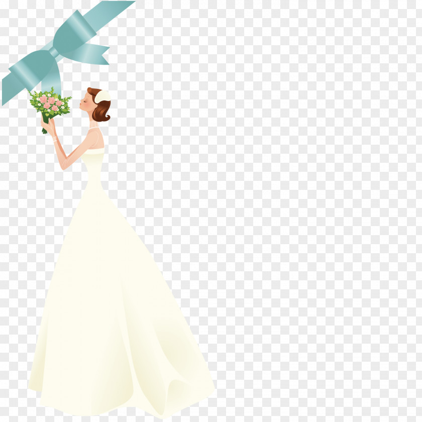 Holding The Bride Of Flowers Adobe Illustrator PNG