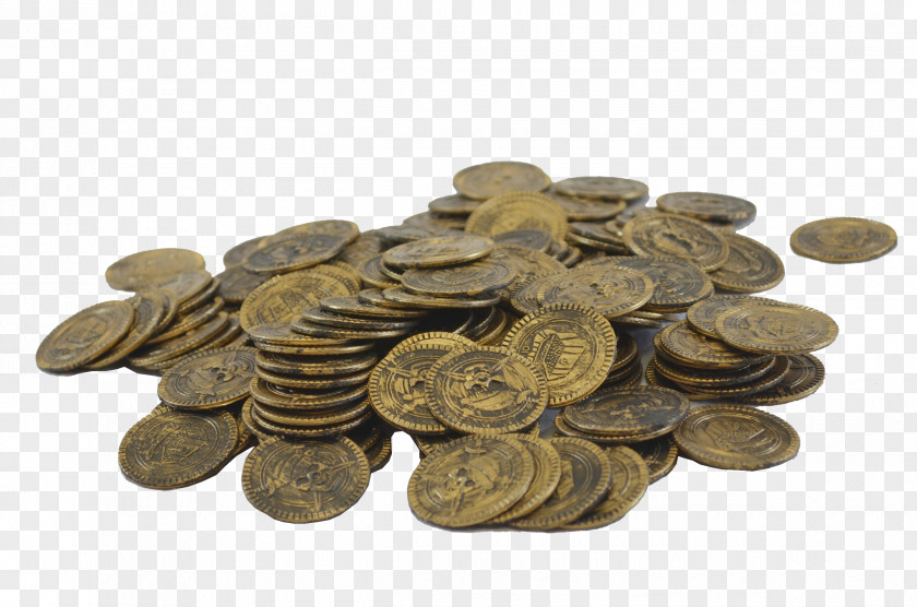 Pirate Treasure Gold Coin Piracy Silver PNG
