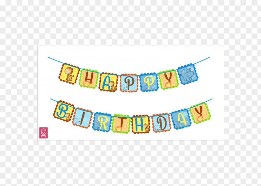 Birthday Bunting Paper Flag Animal PNG