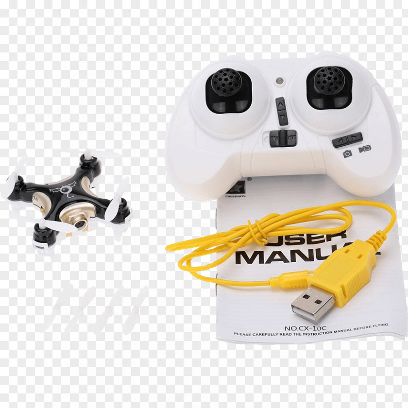 Bundle Card Unmanned Aerial Vehicle Cheerson CX-10C With Camera PNG