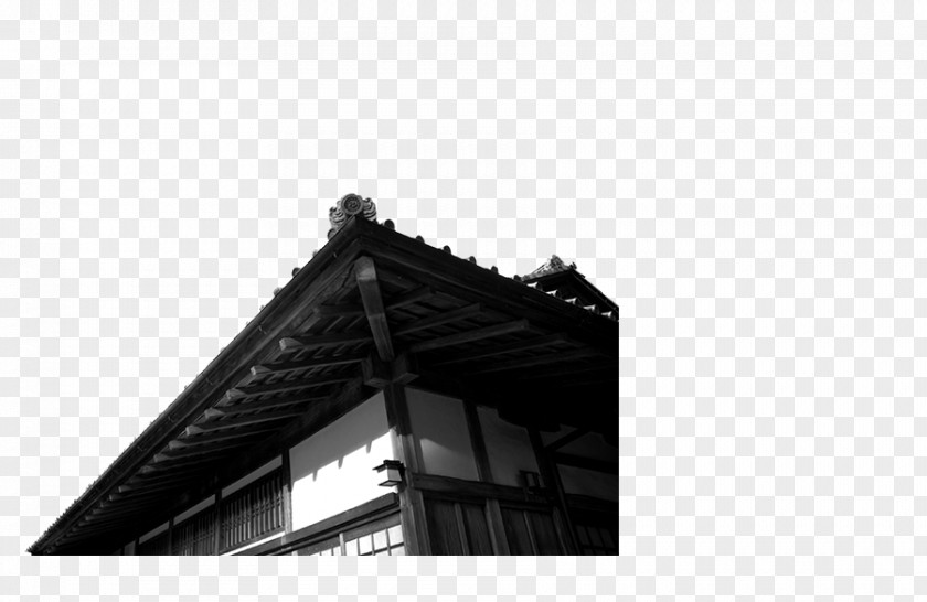 Cartoon China Wind Creative Chinese Image,Angle Architecture Black And White PNG