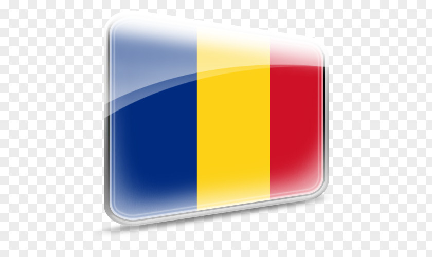 Flag Of Romania Icon Design PNG