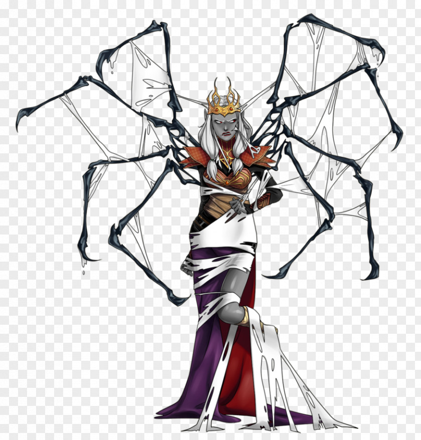 Lolth Drow Yochlol Drider Elf PNG