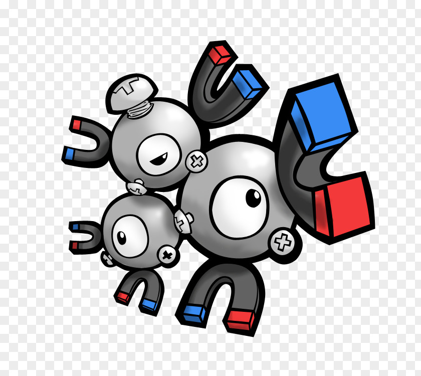 Magnetic Pokémon Red And Blue Magneton Magnemite Stadium PNG