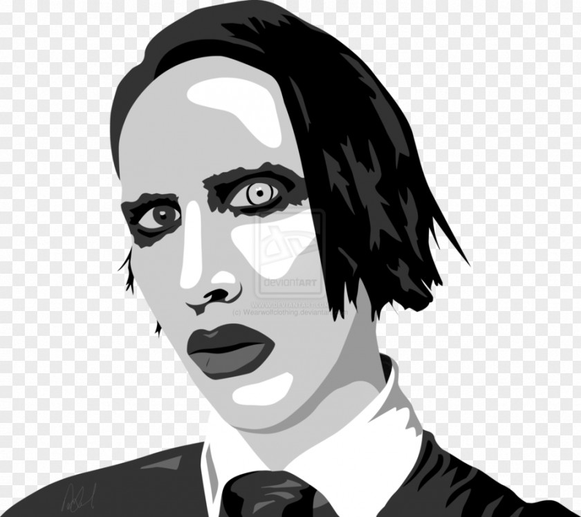 Marliyn Monroe Marilyn Manson Art Drawing Monochrome PNG