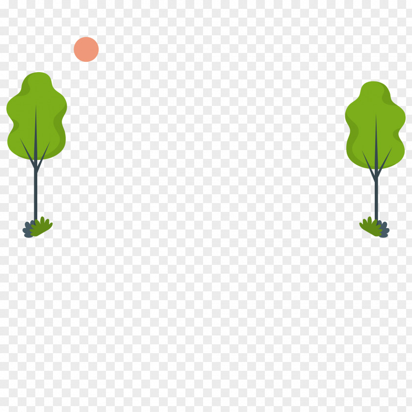 Leaf Green Line Tree Text PNG