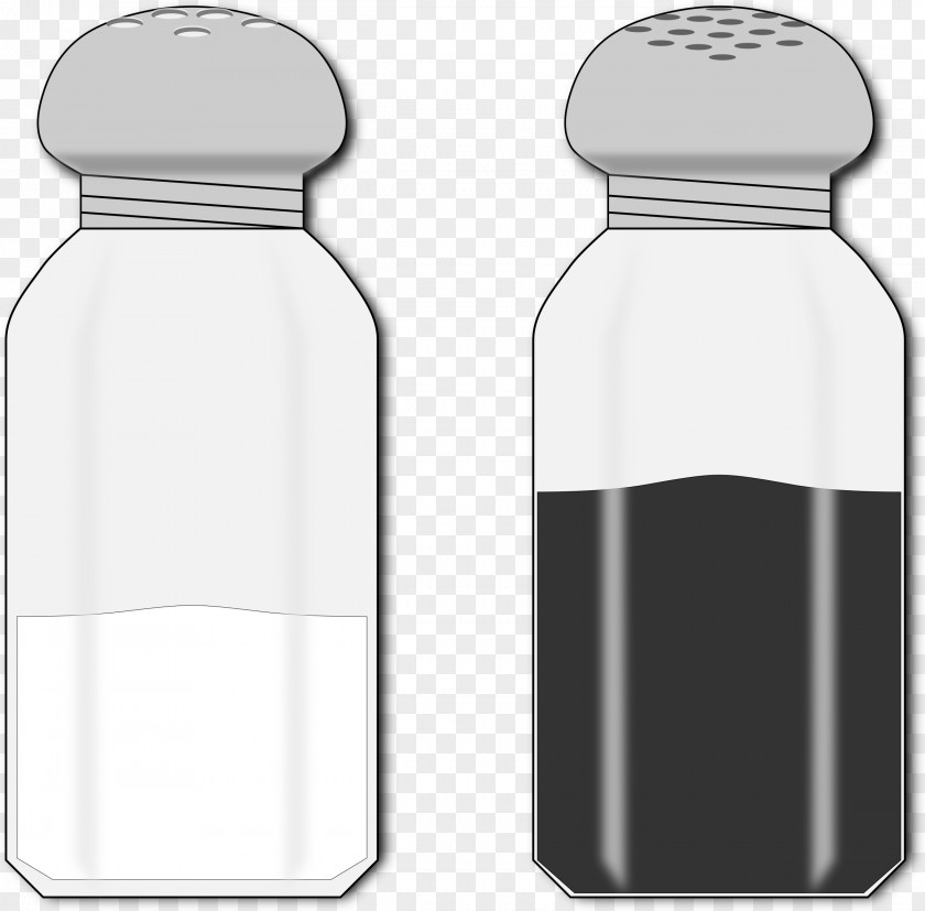 Salty Clip Art Water Bottles Openclipart Black Pepper PNG