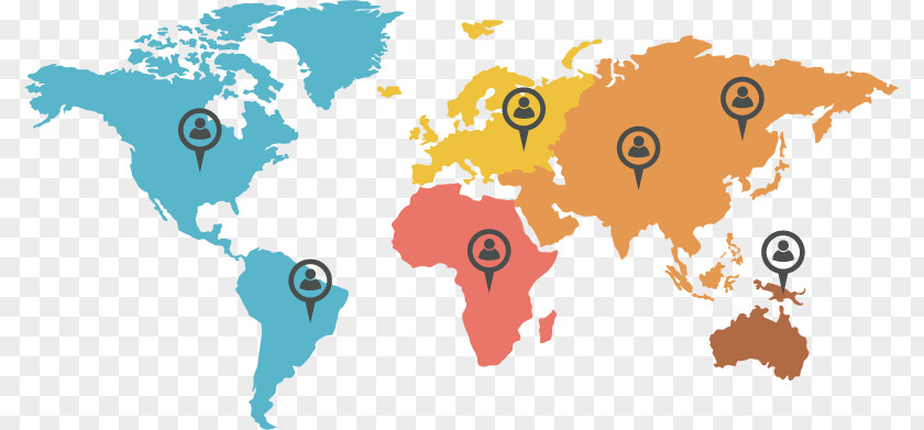 Vector Character Map Globe World PNG