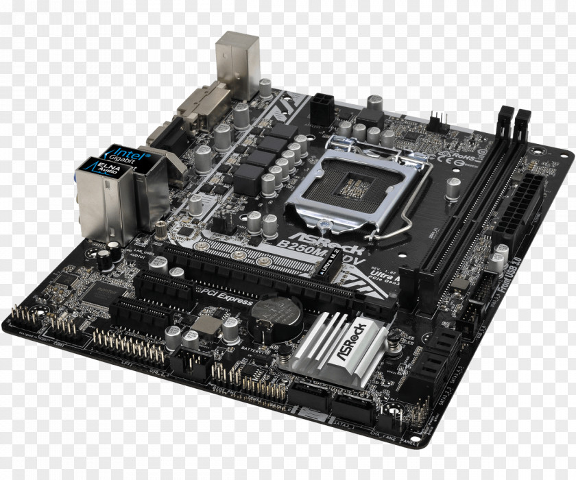 Intel MicroATX LGA 1151 Motherboard PNG