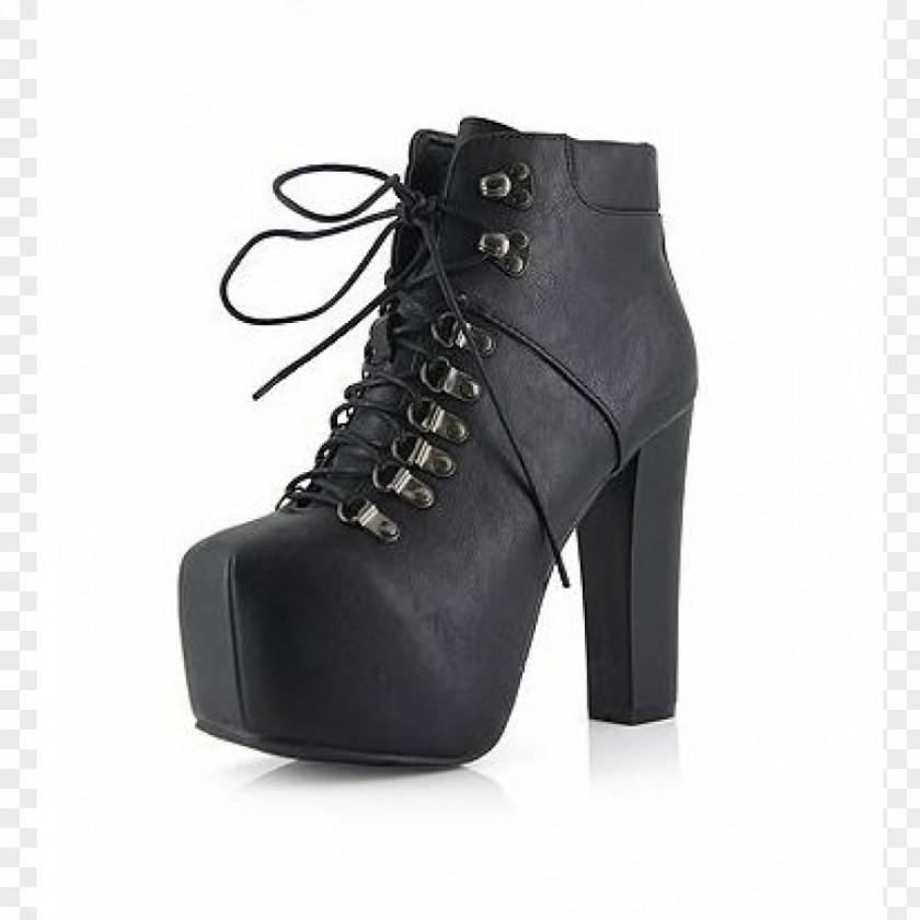 Platform Shoes Boot Suede High-heeled Shoe PNG