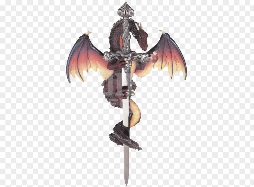Valentine's Day X Display Figurine Dragon Sword Collectable Fantasy PNG