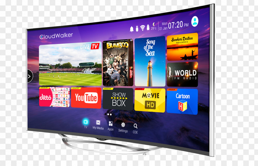 Android Smart TV Television LED-backlit LCD LED Display 4K Resolution PNG
