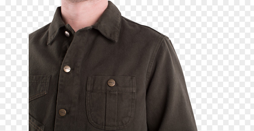 Army Green Overcoat PNG