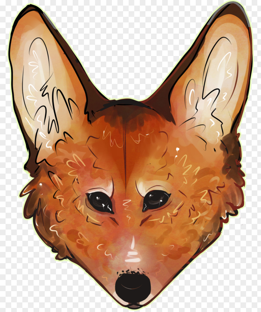 Mask Red Fox Whiskers Snout PNG