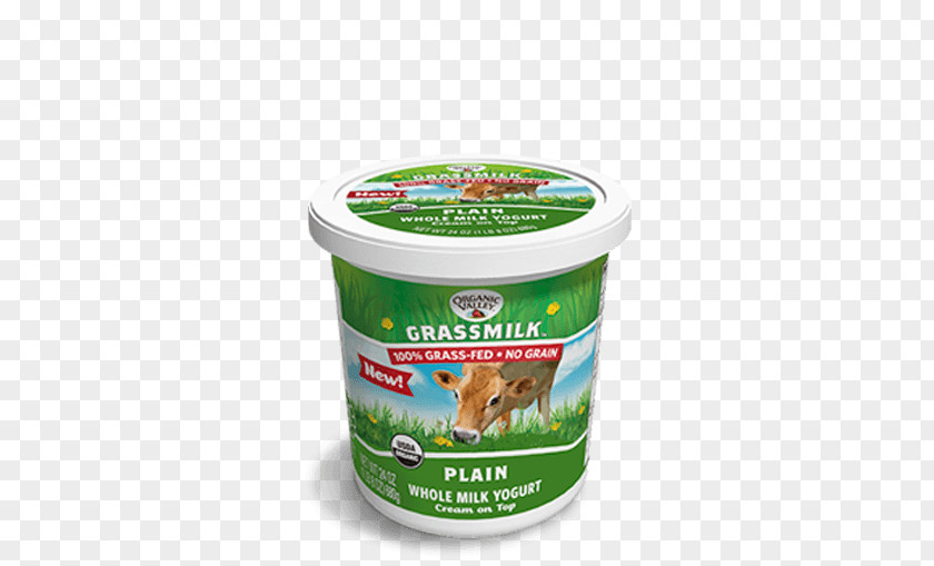 Milk Organic Valley Grassmilk Whole Yogurt Yoghurt Cream PNG