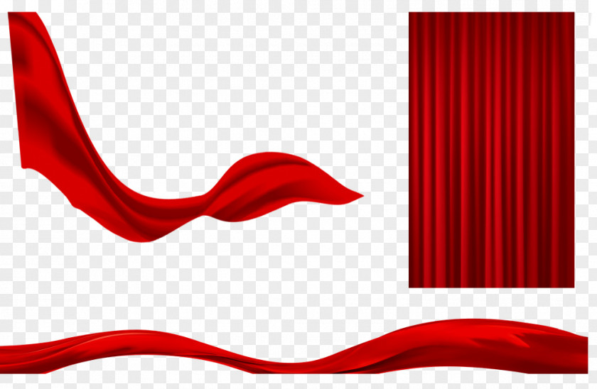 Red Ribbon Download Textile PNG