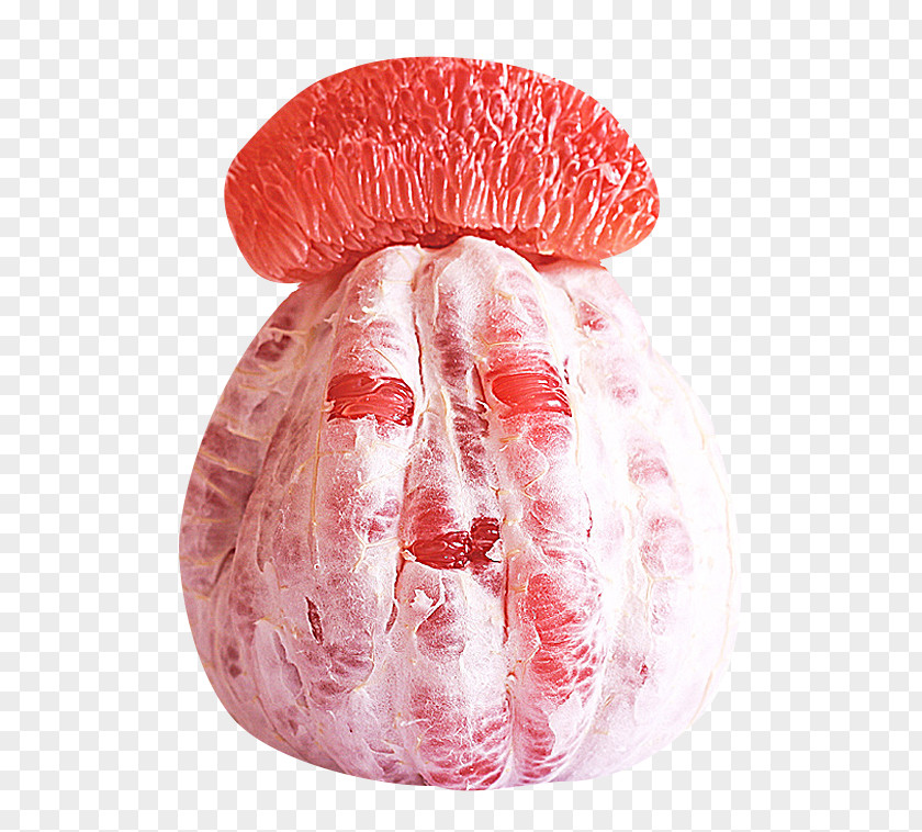 Artificial Peeling Red Grapefruit Juice Pomelo Meat PNG
