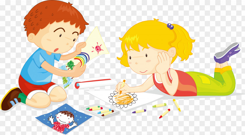 Children Of Painting Drawing Illustration PNG