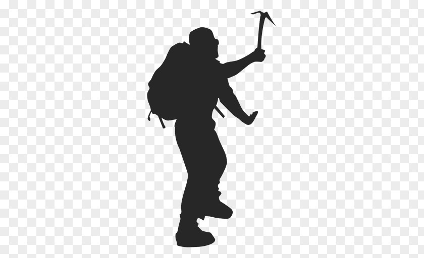 Climbing Silhouette Mountaineering PNG