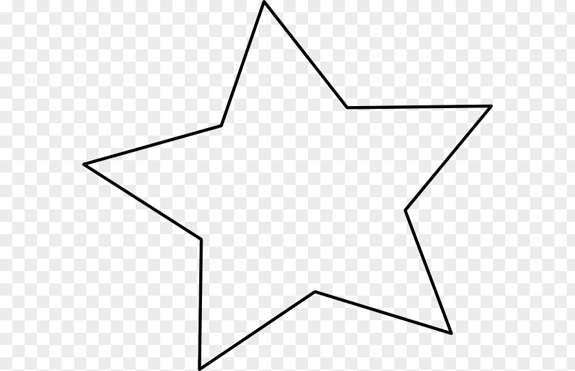 Star Black And White Clip Art PNG