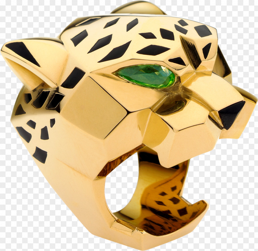 Black Panther Leopard Ring Cartier Jewellery Gold PNG