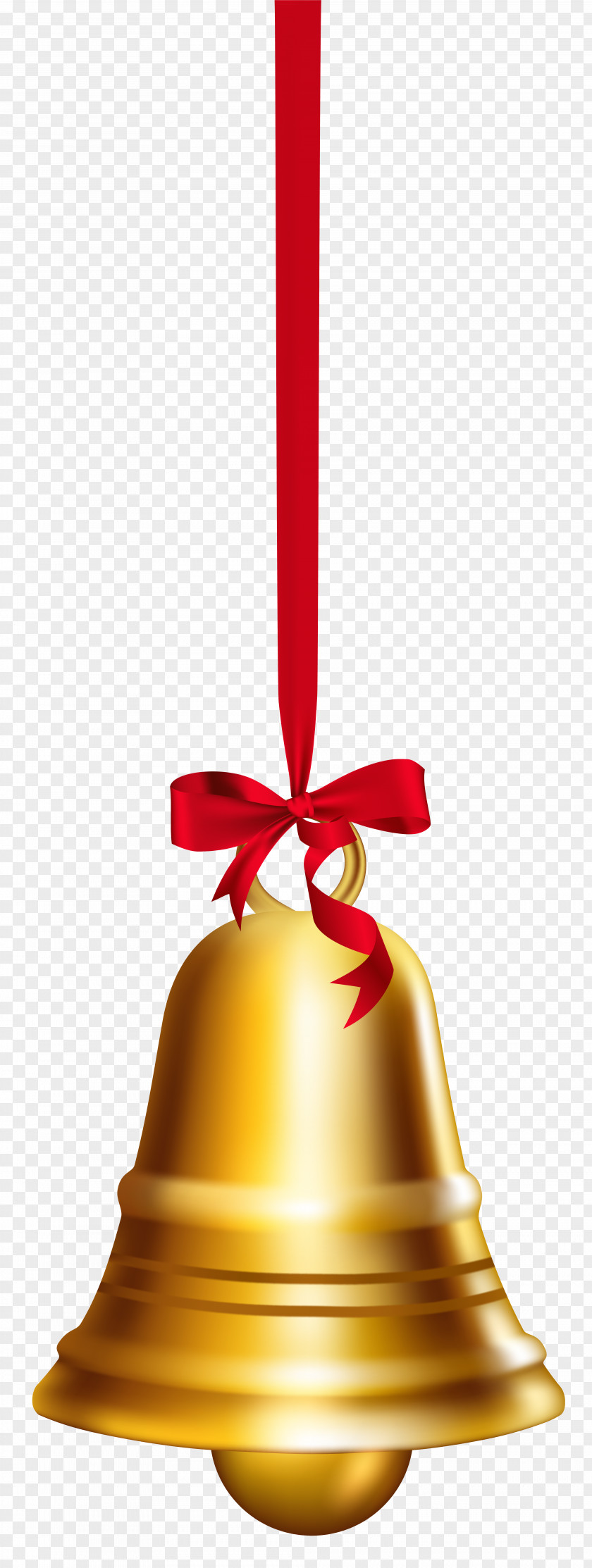 Gold Bell Clip Art Image Christmas PNG