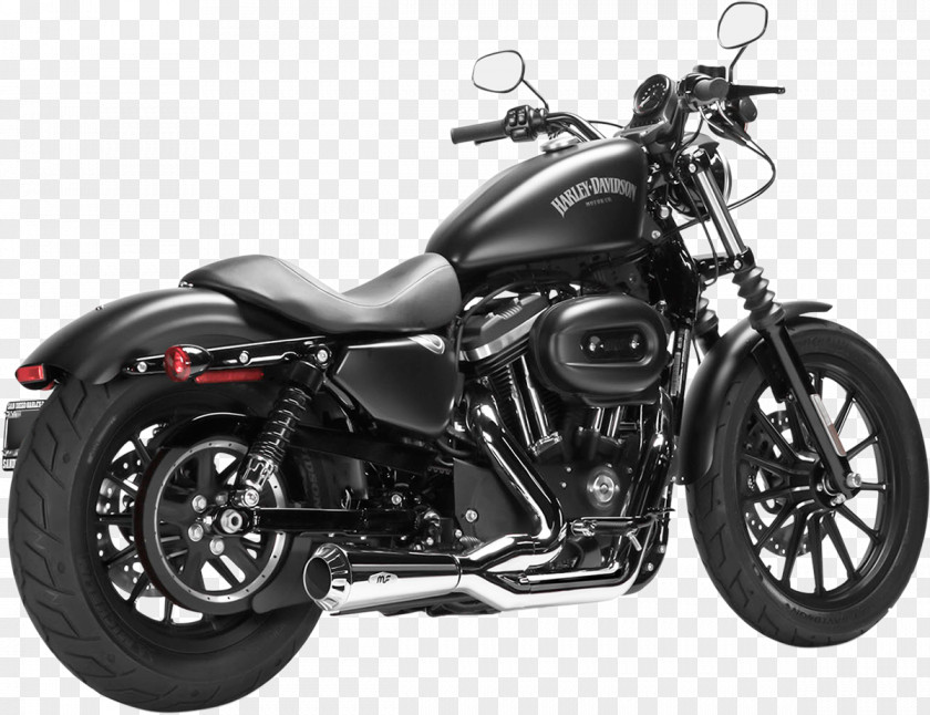 Harley-davidson Exhaust System Harley-Davidson Super Glide Sportster Motorcycle PNG