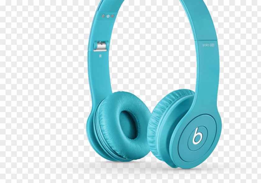 Headphones Beats Electronics Solo HD Blue Sound PNG