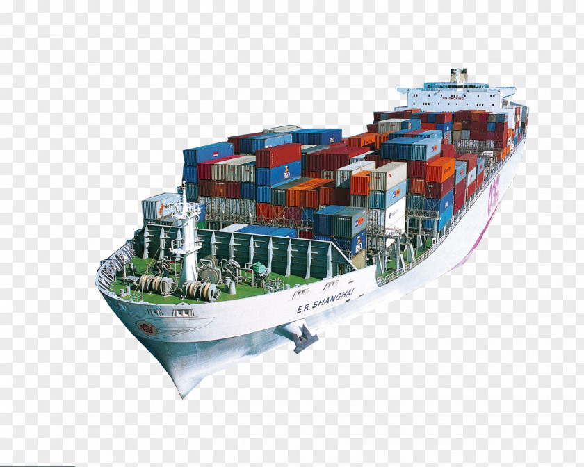 Ship Cargo Freight Transport Container PNG