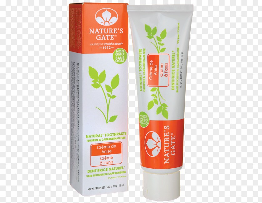 Toothpaste Nature's Gate Natural Cream Fluoride Organix South Theraneem Naturals Neem PNG