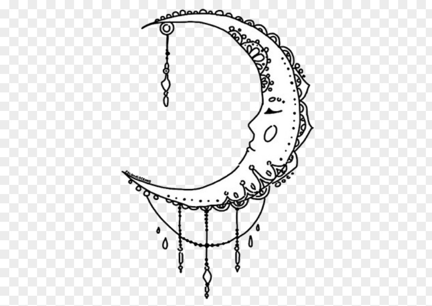 Design Lunar Phase Tattoo Drawing Crescent PNG