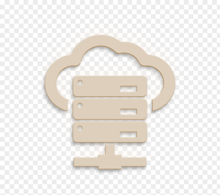 Furniture Beige Cloud Computing 2 Icon Server Hosting PNG