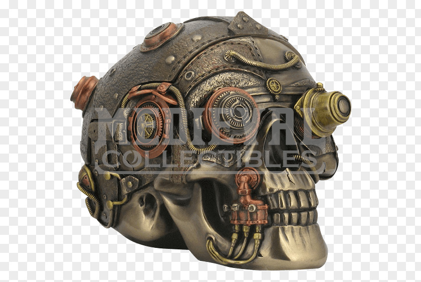 Punk Skull Metal PNG