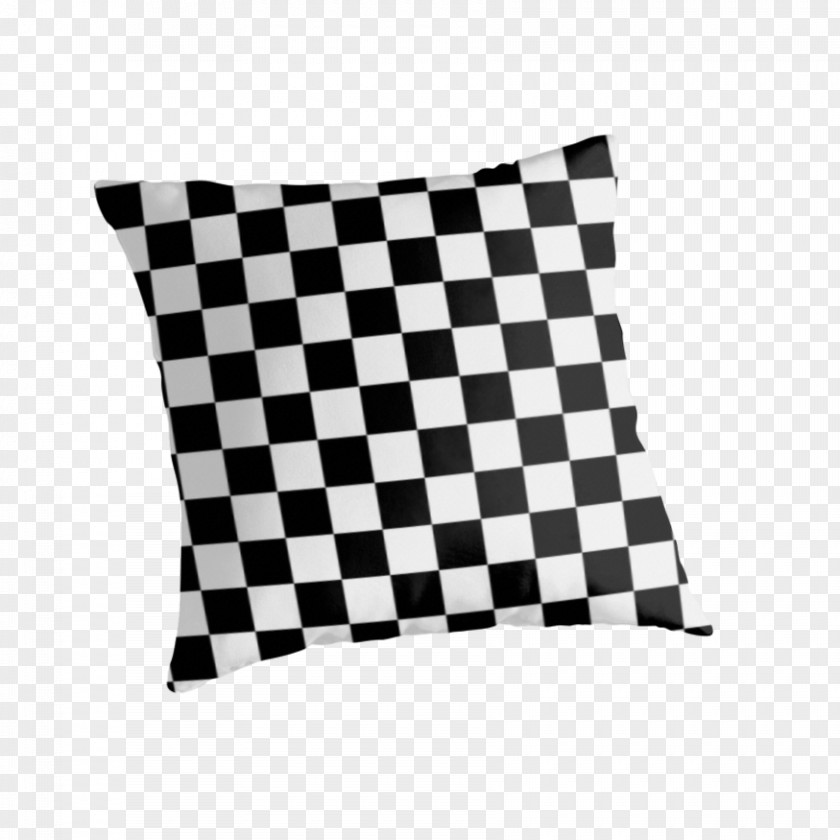 Black And White Checkered Flag Check Draughts Chess T-shirt Pattern PNG