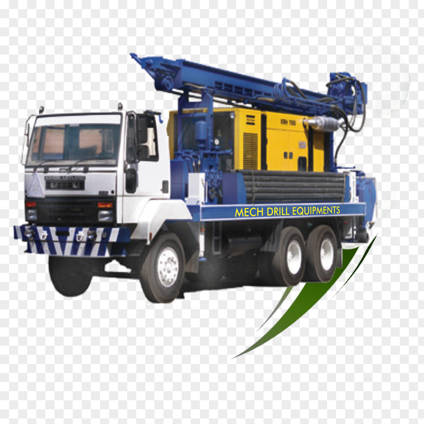 Drill Rig Heavy Machinery Augers Truck Vehicle PNG