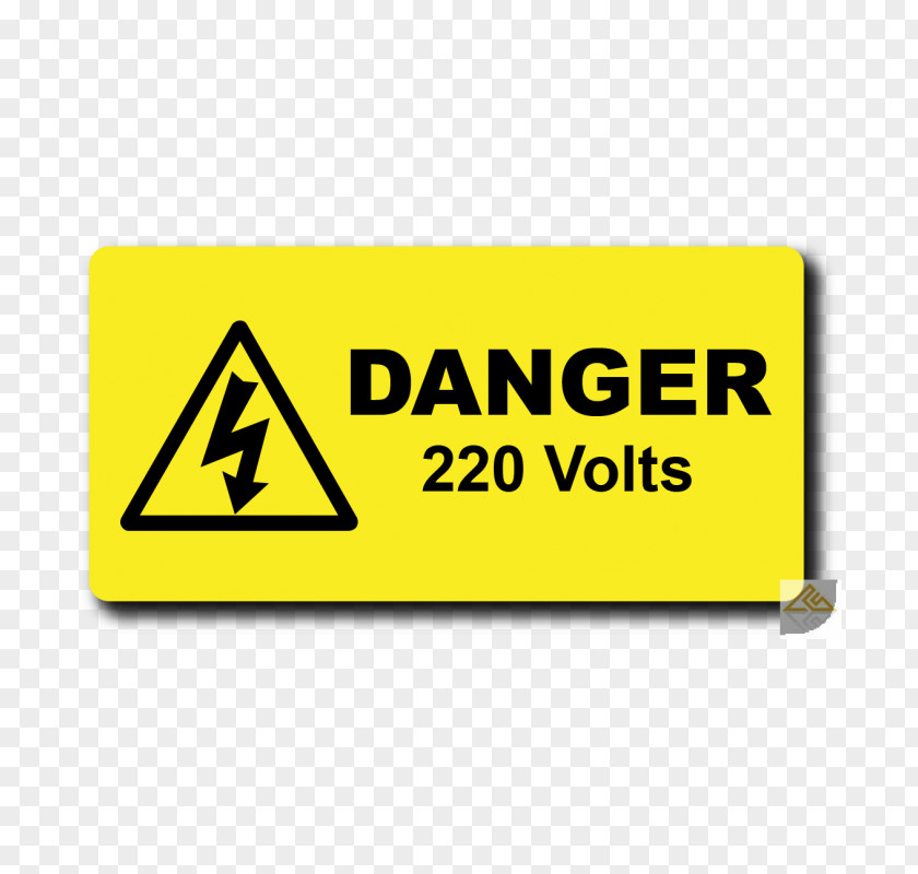 High Voltage Warning Label Electricity PNG