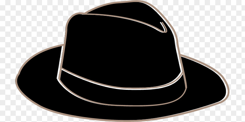 Black Hat Fedora PNG