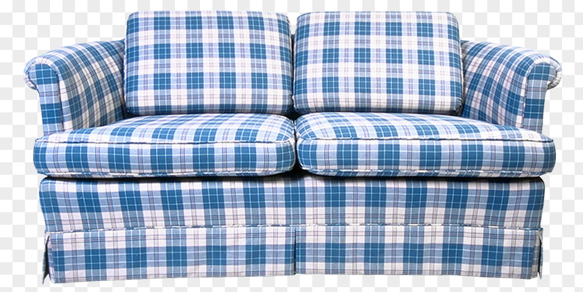 Blue Line Sofa Couch Furniture Chair Living Room Clip Art PNG