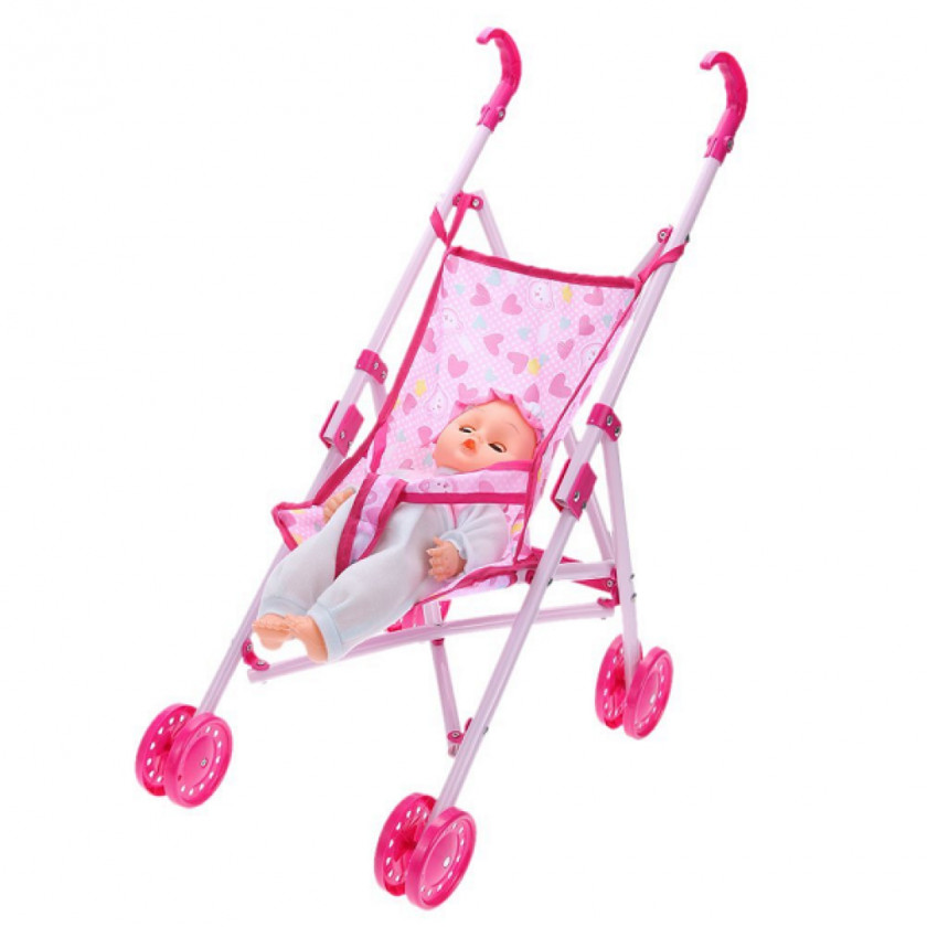 Pram Baby Doll Stroller Toy Infant Transport PNG