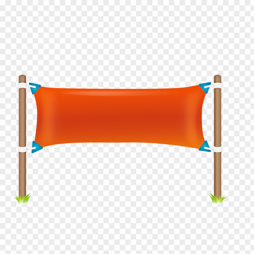 Red Tennis Net Cartoon Flag PNG