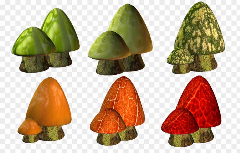 Cute Dwarf Mushrooms Mushroom Fungus Red PNG