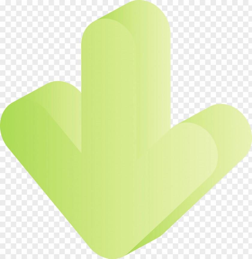 Green Yellow Hand Finger Symbol PNG