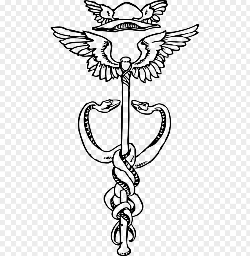 Snake Staff Of Hermes Medicine Symbol PNG