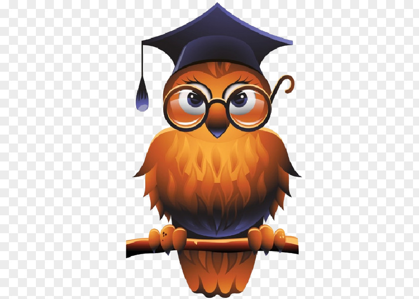 Cartoon Character Owl Teacher Professor Clip Art PNG